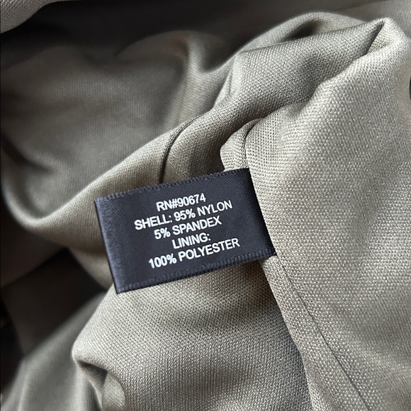 Boston Proper Beyond Travel Classic Blazer Jacket Olive Green size 12 - Picture 8 of 8